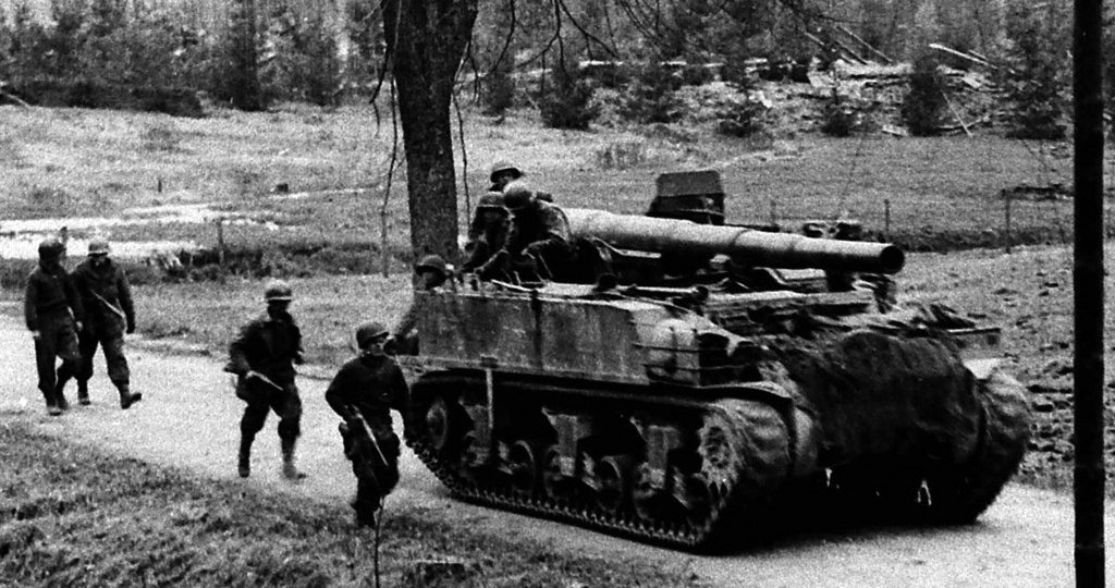 Американский самоходный лафет для штурма Линии Зигфрида и не только