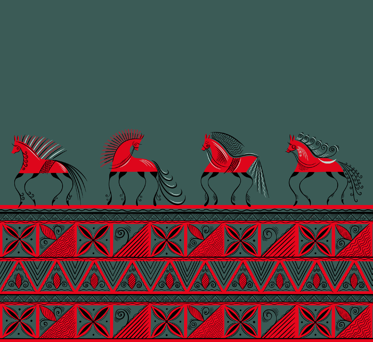 * такое бесшовное полотно можно сделать любой высоты.