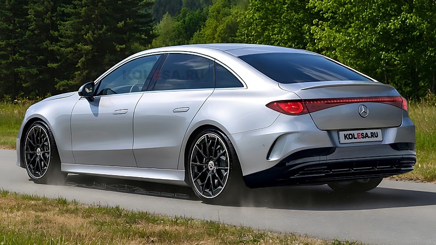    Рендер нового электрического Mercedes-Benz C-класса