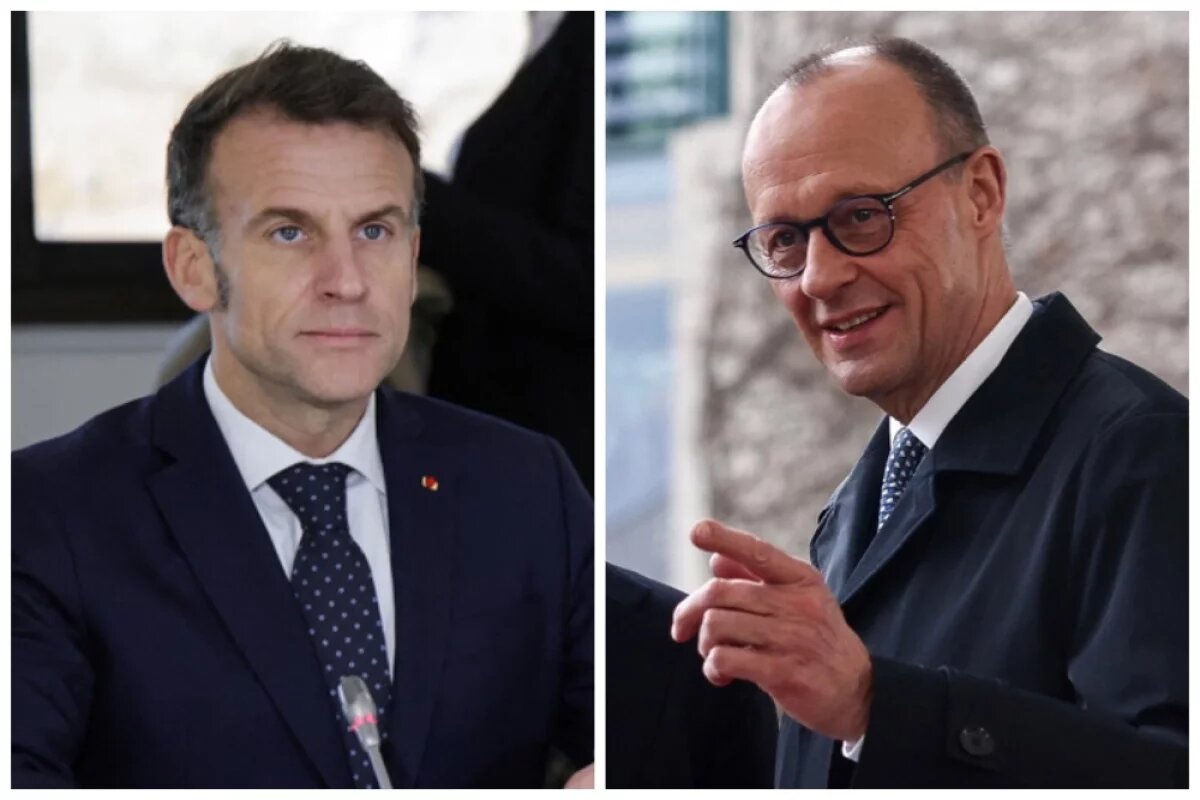    Эммануэль Макрон (слева) готов вмешаться в ситуацию вокруг Ормузского пролива, а Фридрих Мерц пытается дистанцироваться от войны.