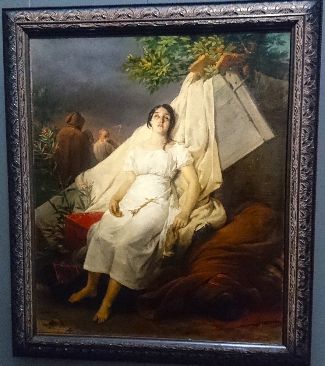 Чума в Барселоне в 1819 году. Эмиль Жан Орас Верне