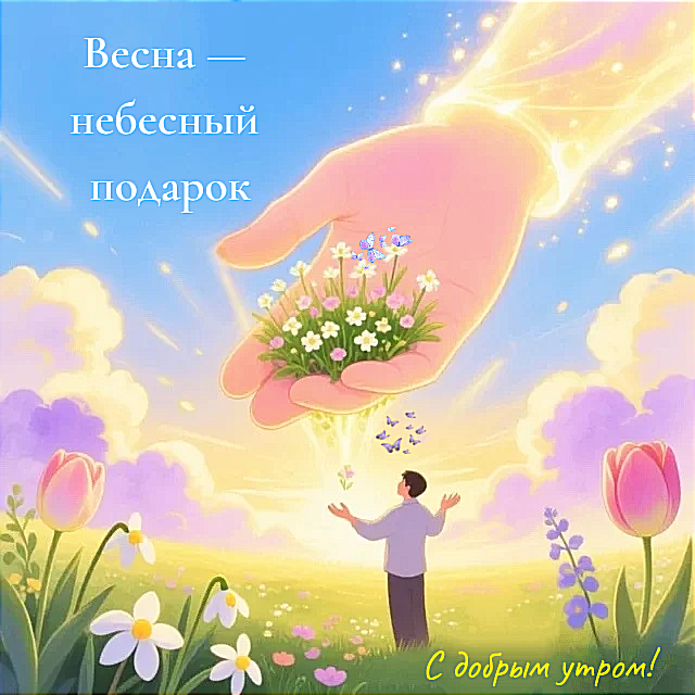 Весна небесный подарок. С добрым утром!