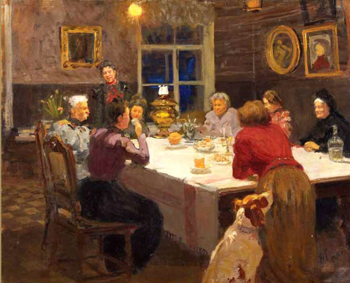 Юрий Ильич Репин, «На даче у Репиных», 1900 год. Из собрания дома-музея Репина «Пенаты»