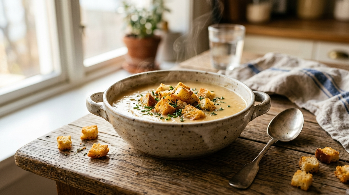 Сырный суп-пюре за 20 минут: одна ошибка с сыром, которая портит всё