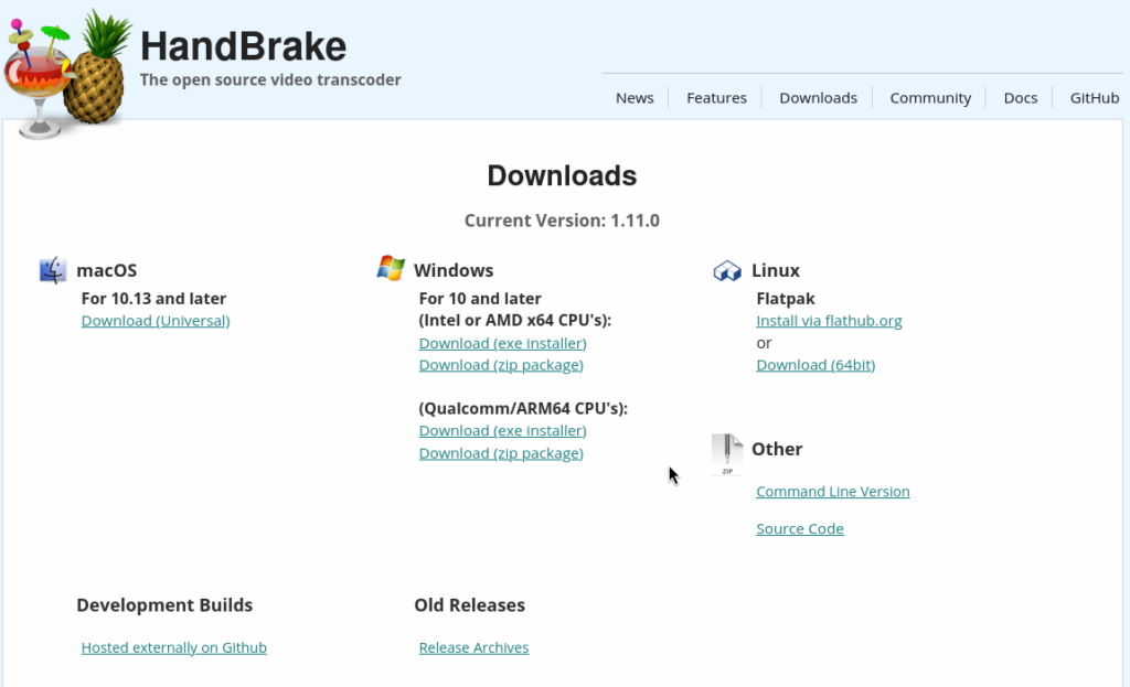HandBrake 1.11.0 — скачивайте только с официального сайта, чтобы не подхватить вирус 