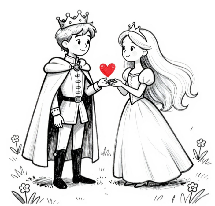 Принцесса и правительиммунитета в детстве. Изображение создано нейросетью Алиса AI