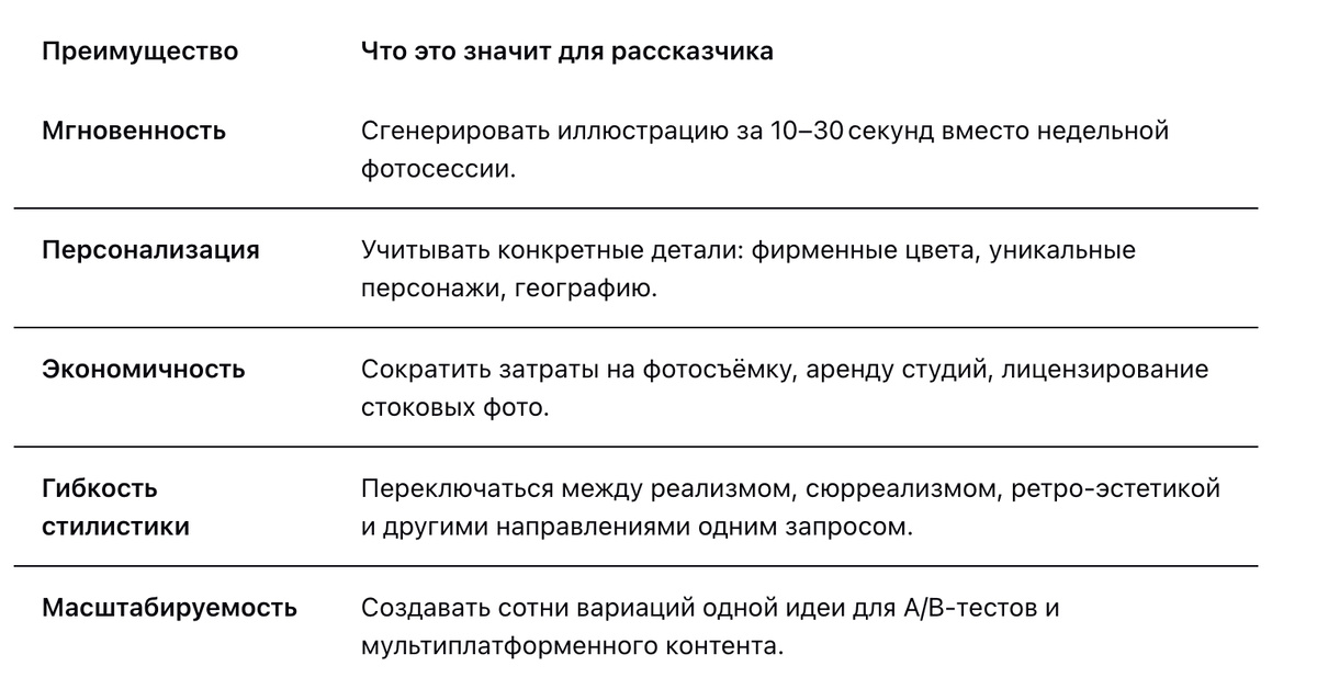 Использование ИИ‑изображений в сторителлинге