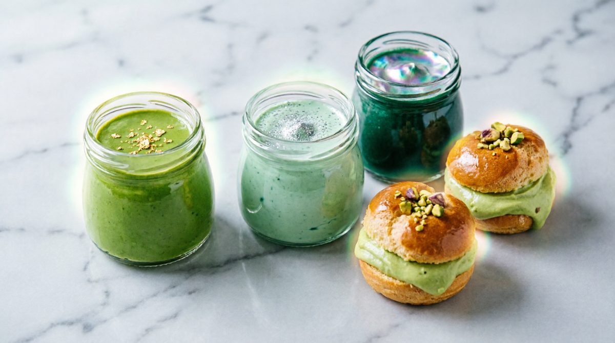 Три волшебных фисташковых соуса для эклеров