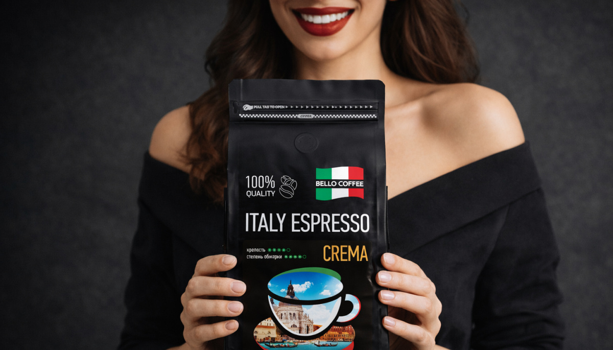 Натуральный кофе Белло кофе проходит строгий контроль качества: только отборные зерна и бережная итальянская обжарка, сохраняющая все природные свойства продукта.
