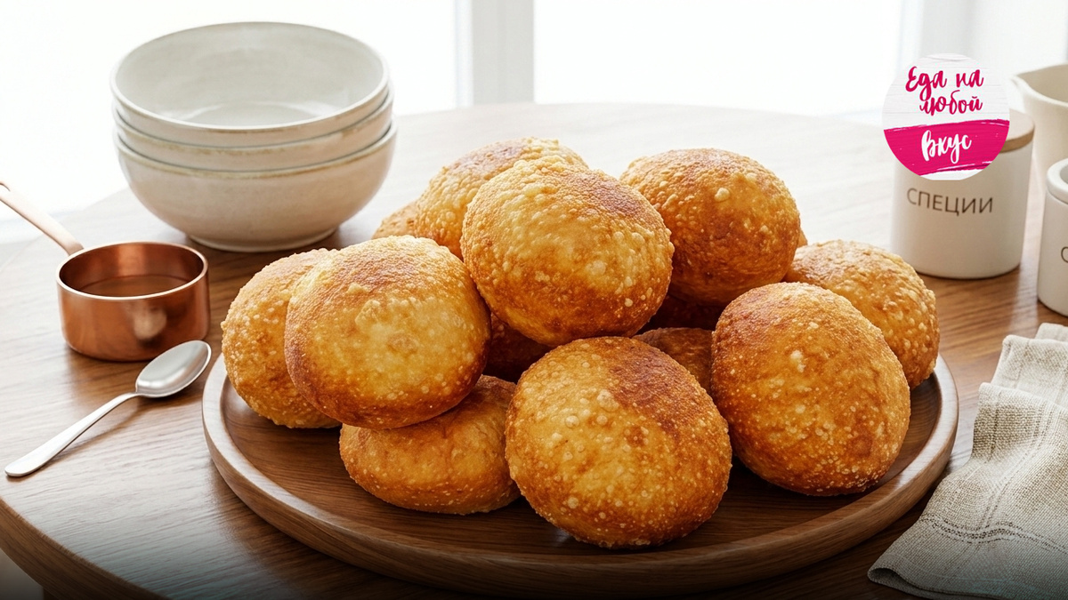 Пирожки в форме пончика смотрится аппетитно