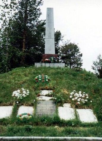 Общий вид братской могилы.