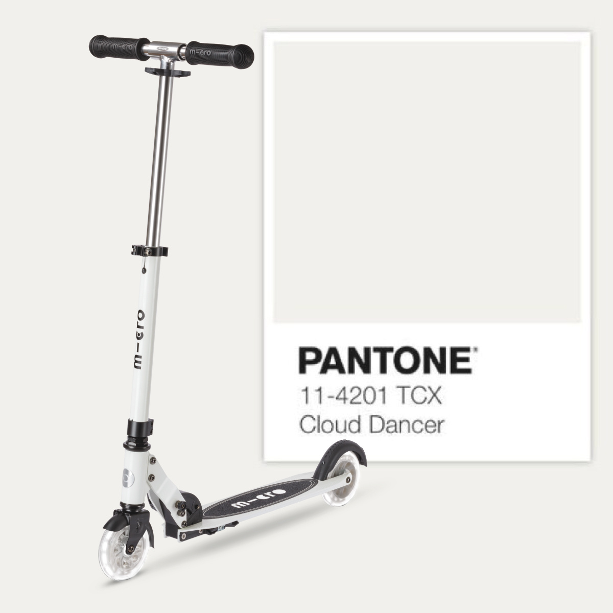 Легкий двухколесный самокат Micro sprite Glow LED