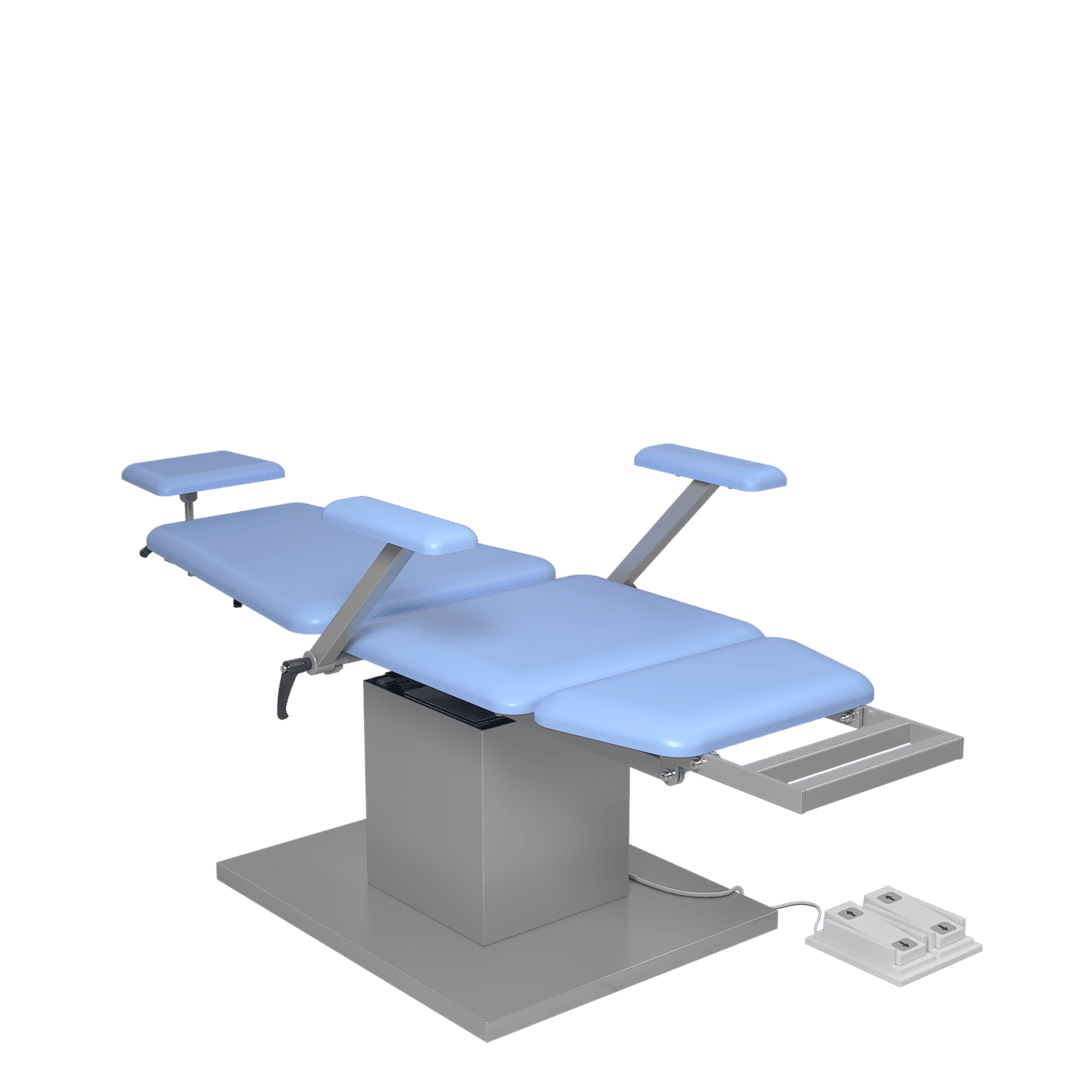 Рис. 1 лор-кресло ZERTS (Москва) в горизонтальном виде