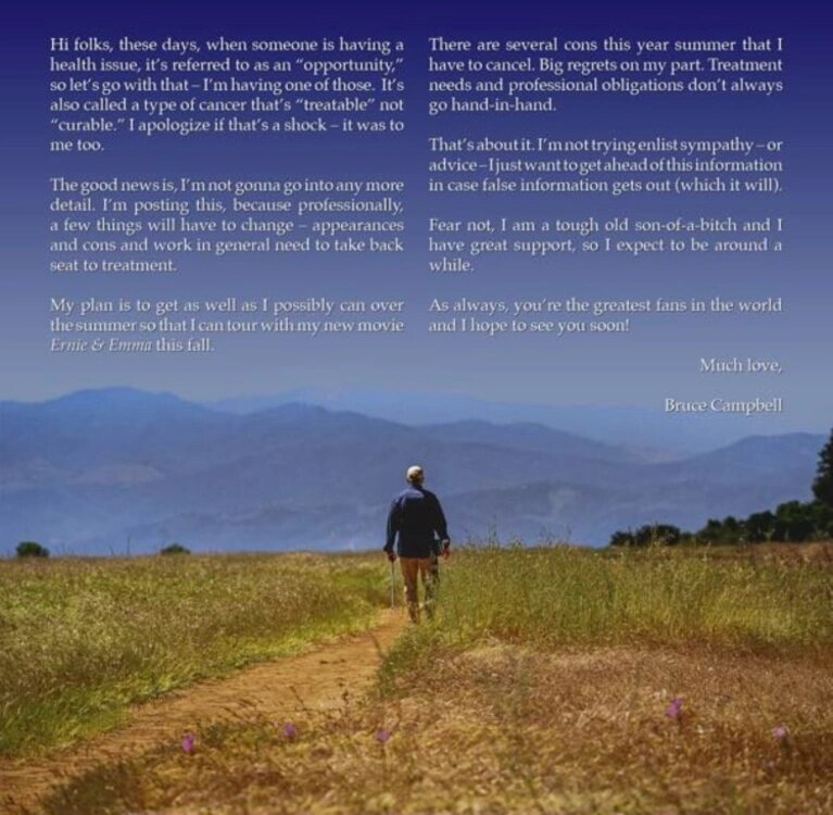 ФОТО: Instagram Брюса Кэмпбелла (запрещенная в России соцсеть; принадлежит компании Meta, признанной экстремистской организацией и запрещенной в РФ)