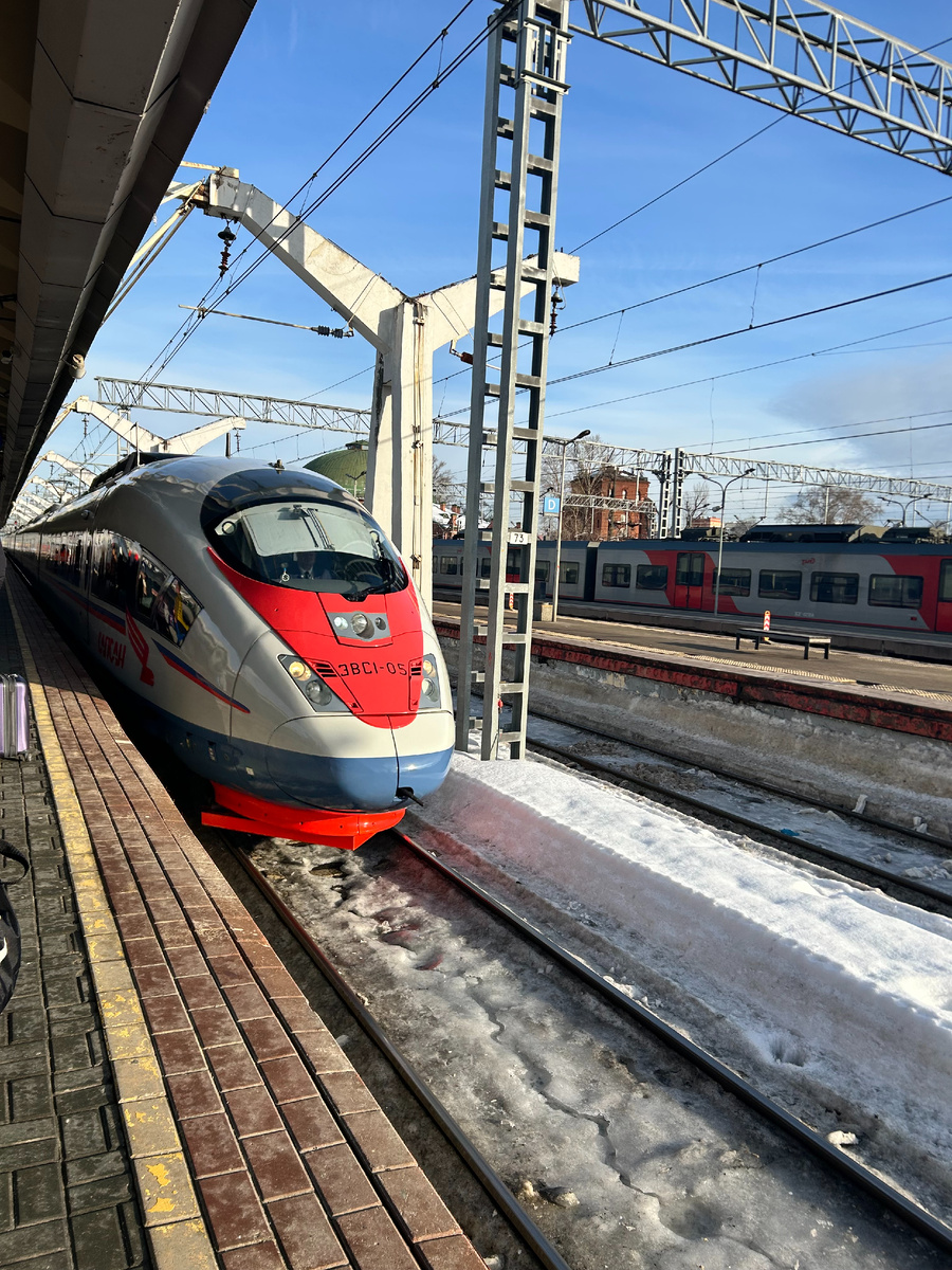 А вот кстати и Сапсан (фото автора)