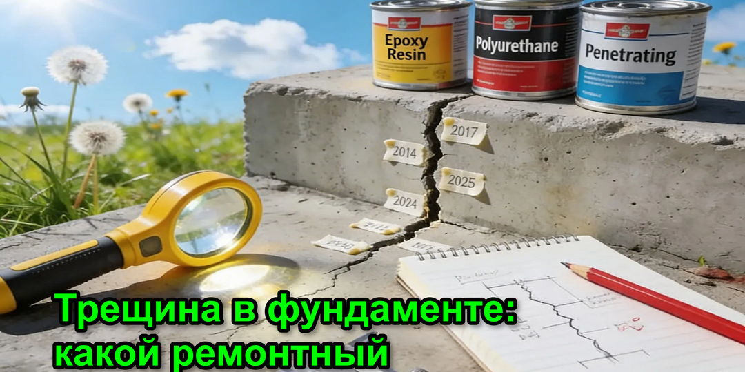 Трещина в фундаменте: какой ремонтный состав реально работает