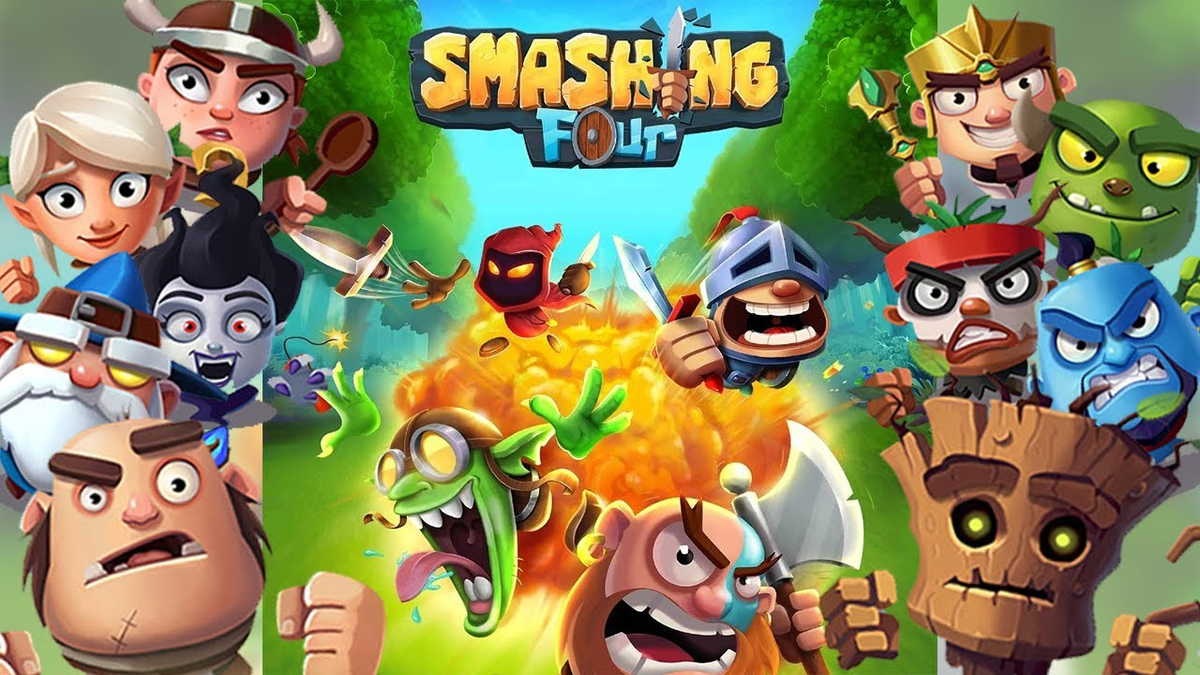 онлайн-игра в жанре многопользовательской стратегии (PVP) для мобильных устройств Smashing Four
