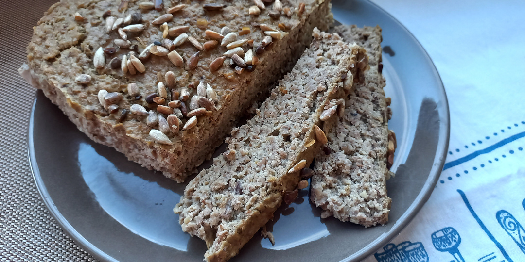 Чечевичный хлеб без муки. Много белка и клетчатки.