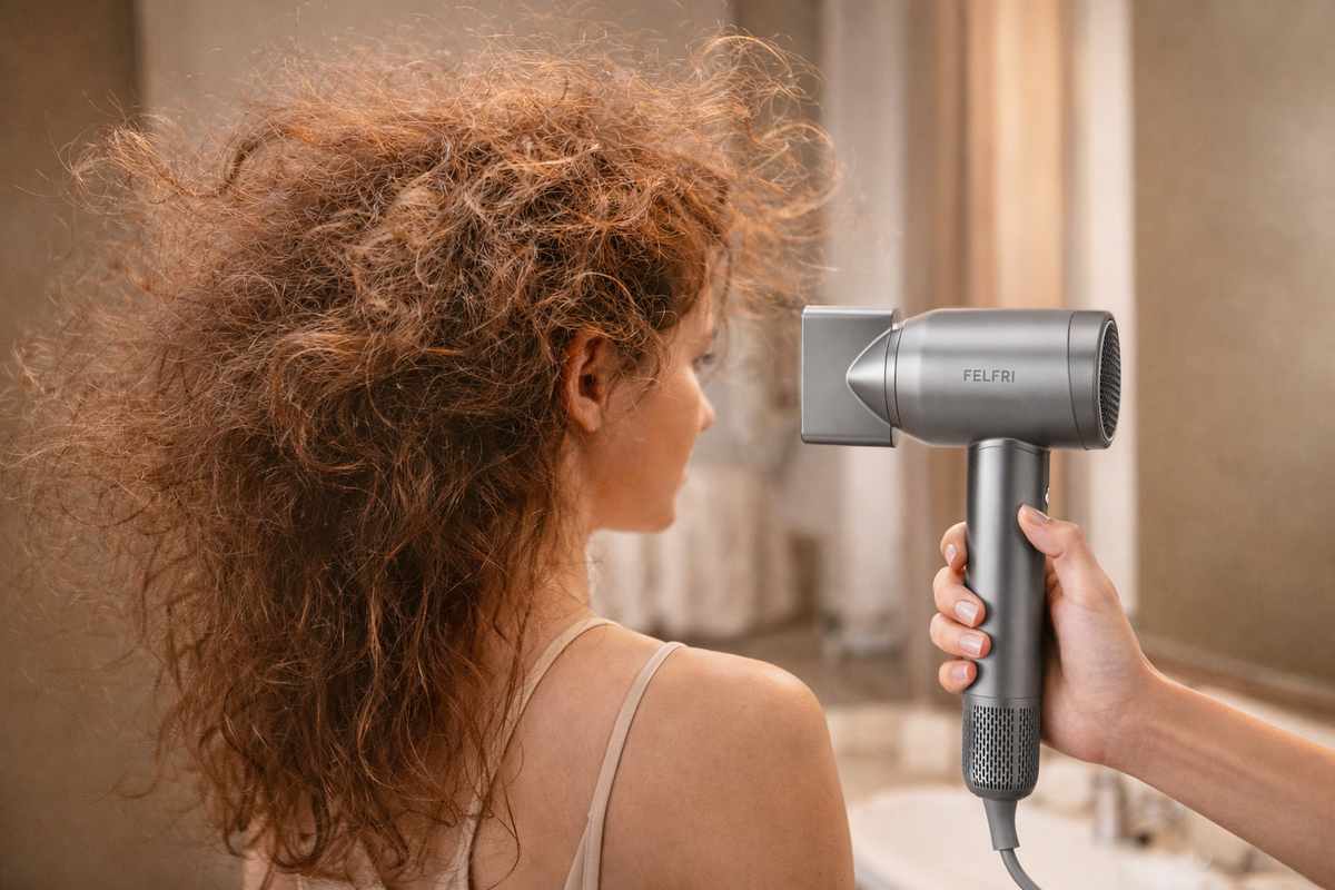 После сушки волосы превращаются в облако