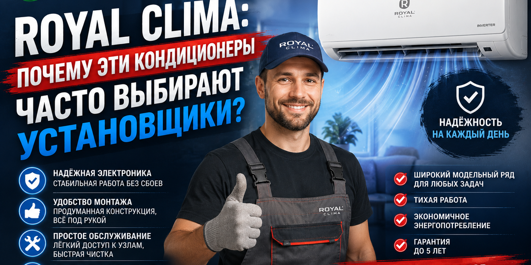 Royal Clima: почему эти кондиционеры часто выбирают установщики