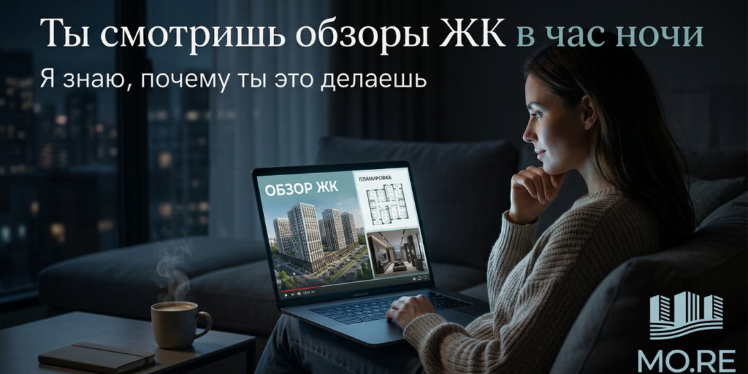 Ты смотришь обзоры ЖК на YouTube в час ночи. Я знаю, почему ты это делаешь.