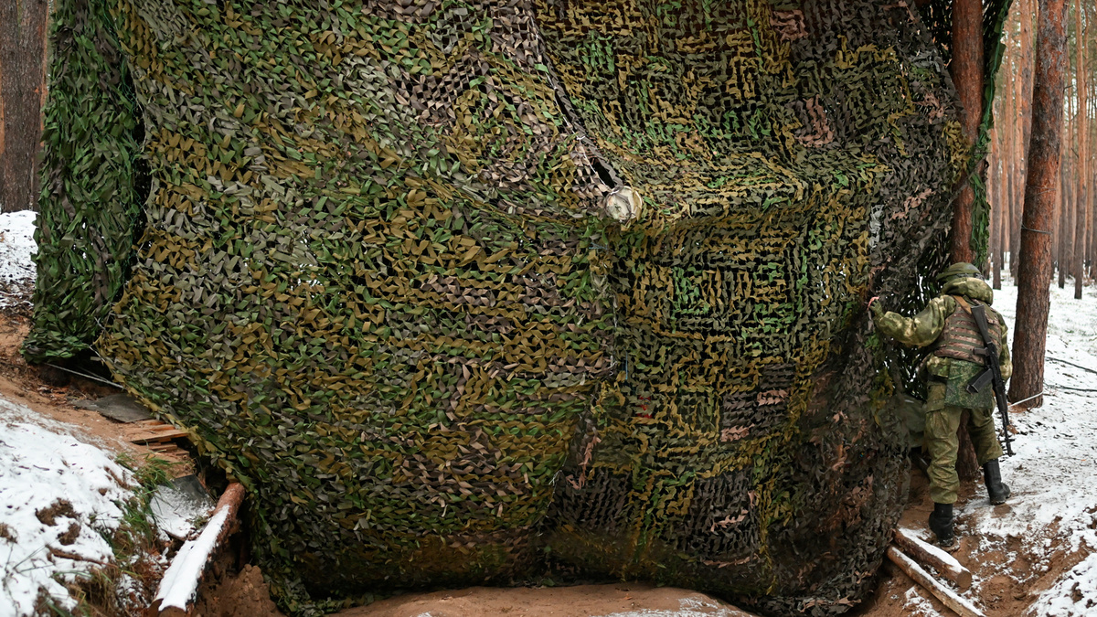    Маскировочная сеть. СВО. РИА