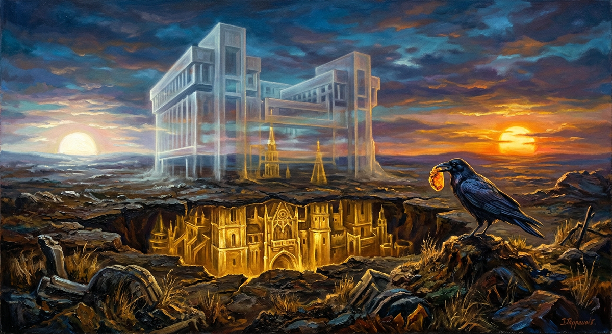 Порой на одном месте возникают совсем разные здания. История!