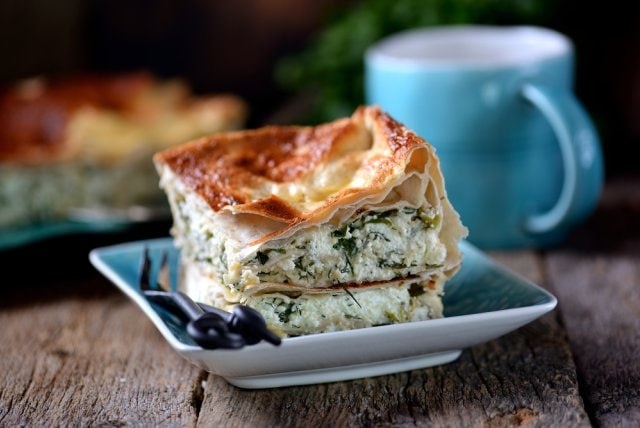 Пирог из лаваша с укропом