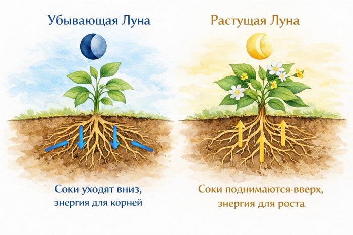 Благоприятные дни для пересадки комнатных растений 2026: как фазы Луны влияют на цветы? © ChatGPT / Софья Кузнецова