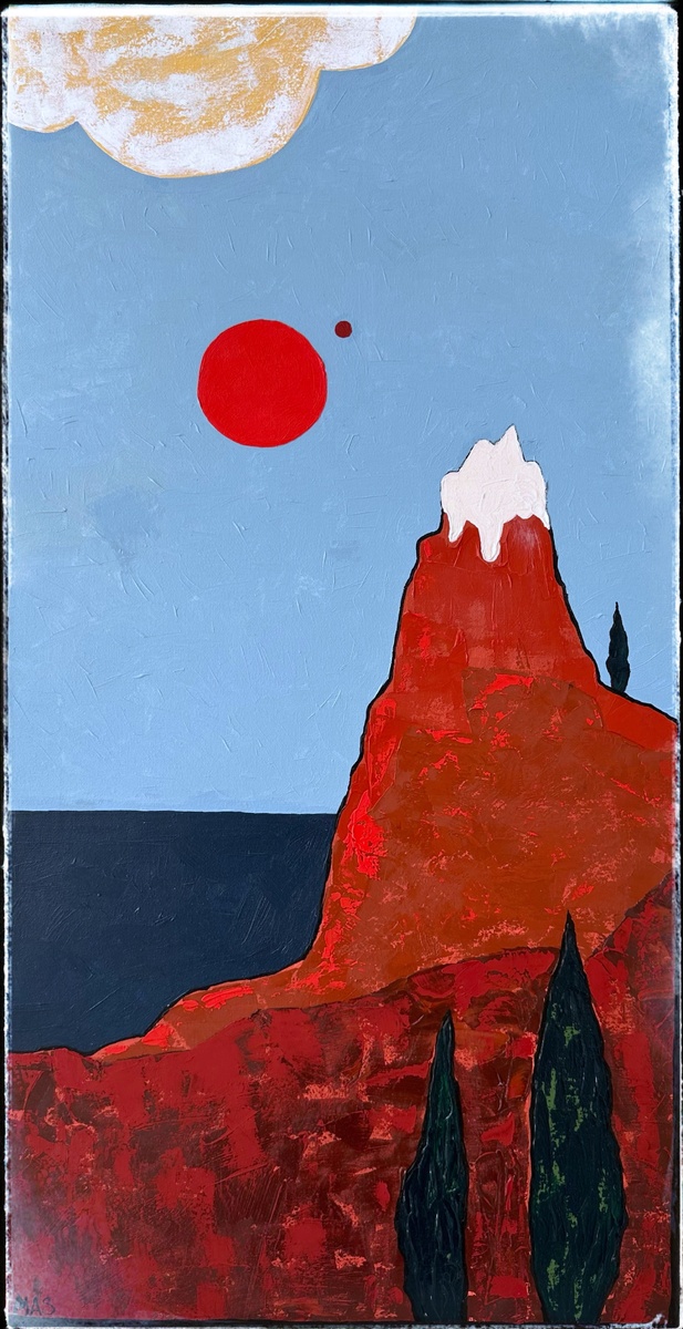 Картина Марианны Персиановой (mas) - "ПУТЬ", холст/масло, 40/80см