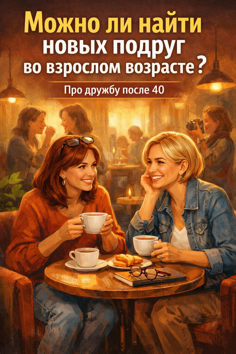 Когда ты взрослая дружба начинается с честного вопроса себе: я действительно не могу найти время для общения вне работы или просто не хочу никого видеть