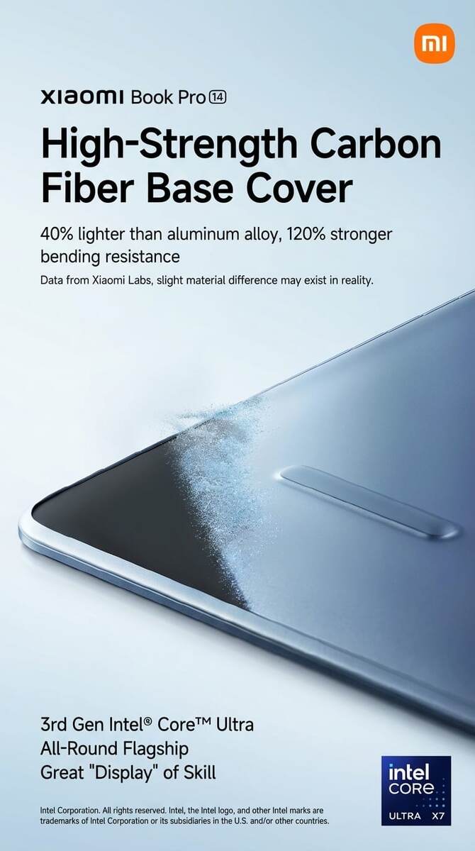    Xiaomi раскрыла основные характеристики Book Pro 14 до релиза