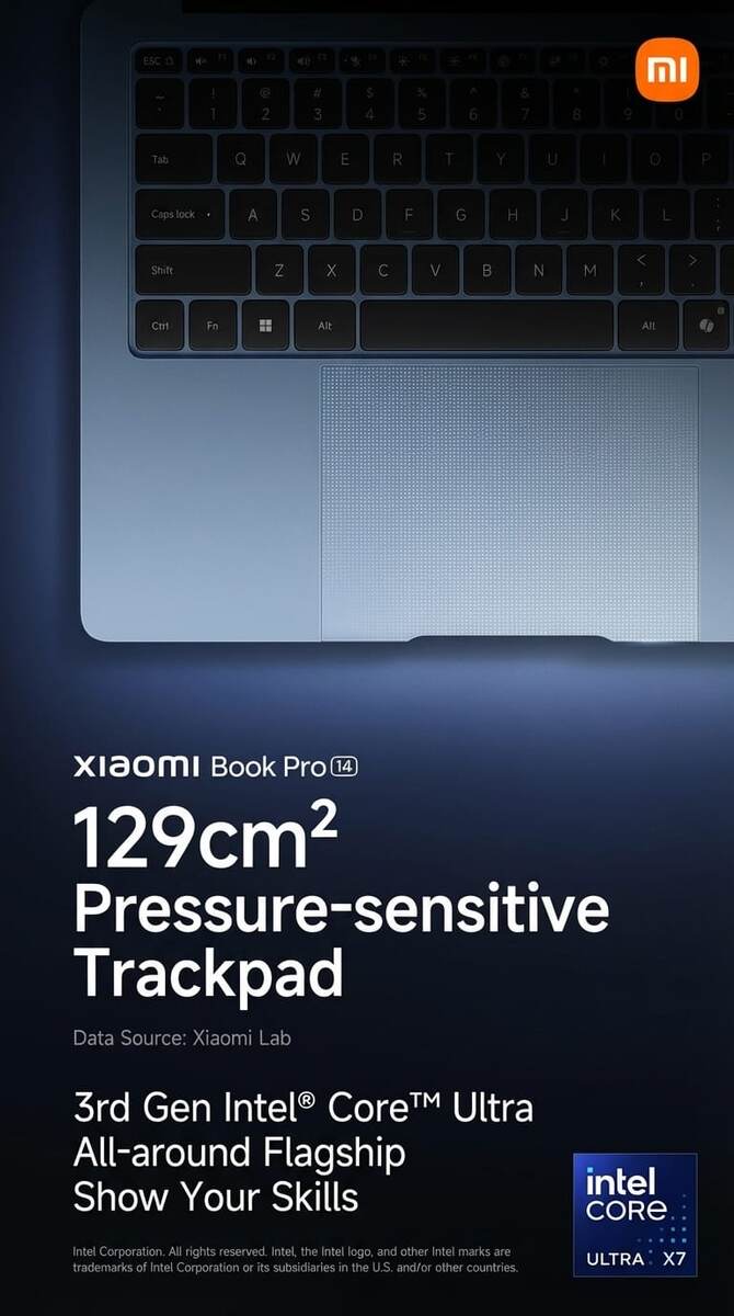    Xiaomi раскрыла основные характеристики Book Pro 14 до релиза