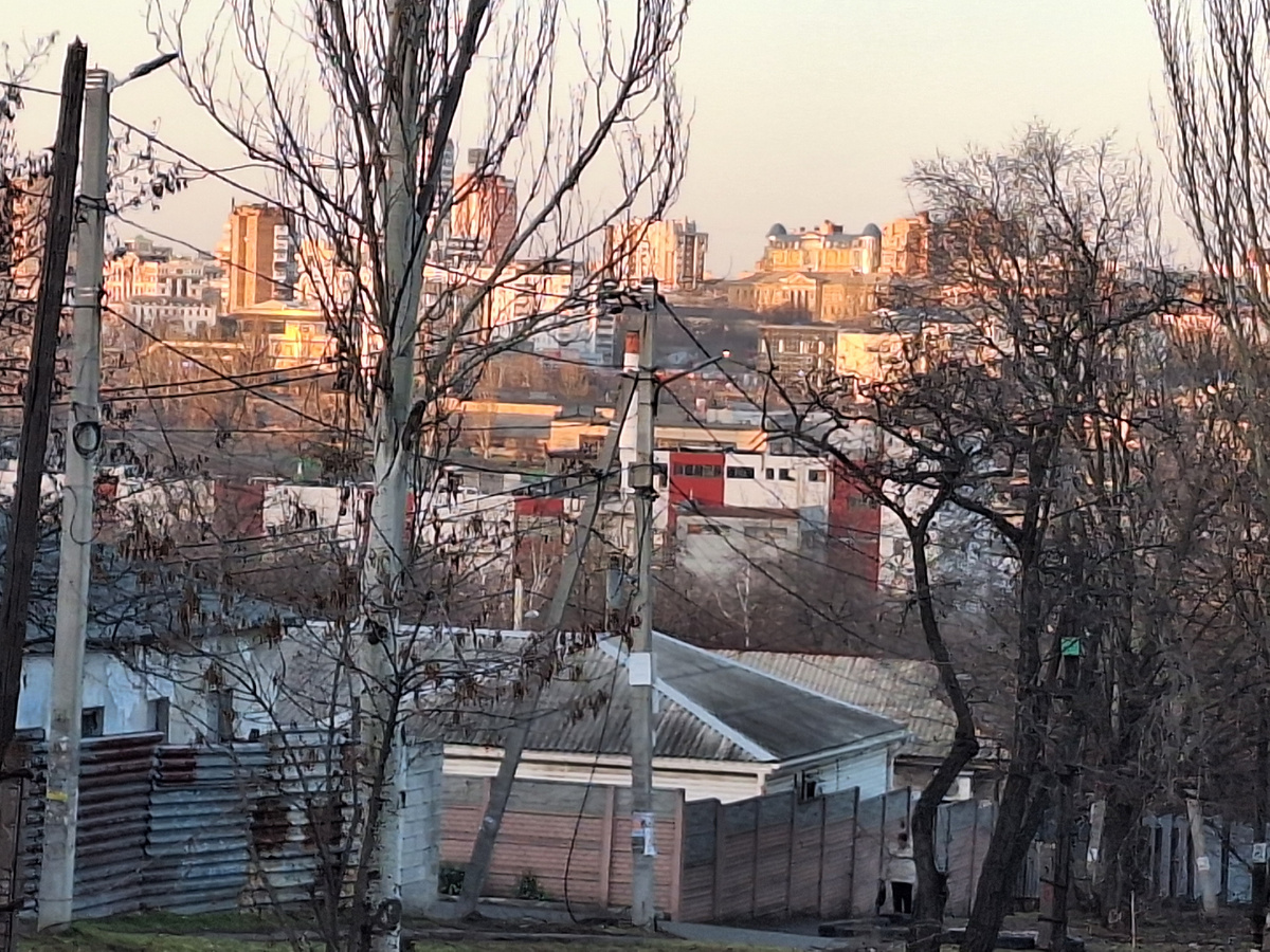 Вид с нашей горы.