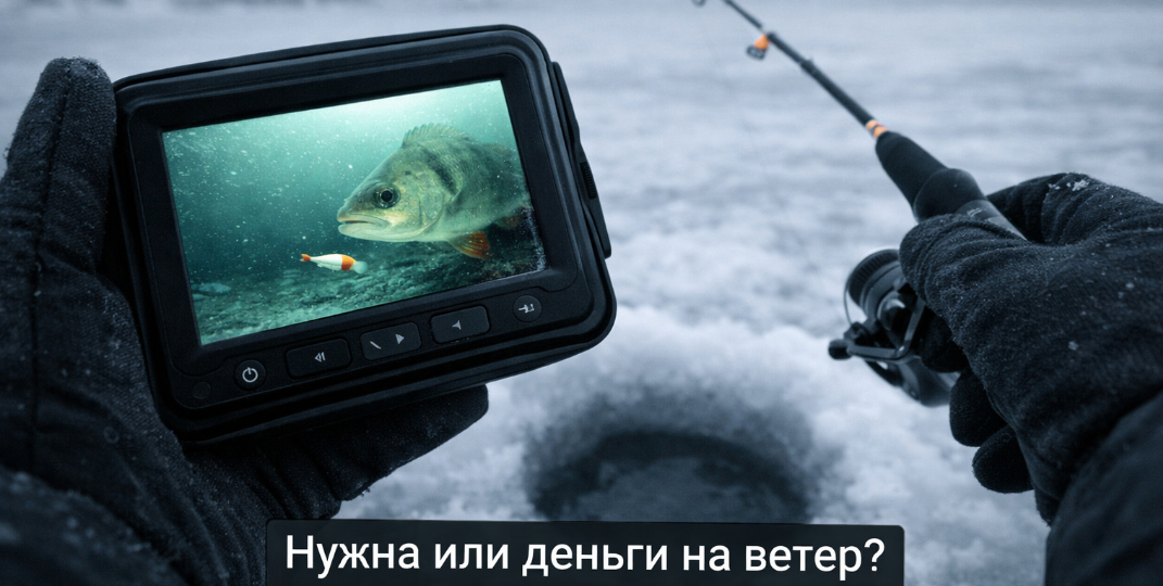 Приятель привёз подводную камеру на зимнюю рыбалку. На экране — муть и дно. Рыбы нет. Я тогда решил: игрушка. Потом попробовал сам