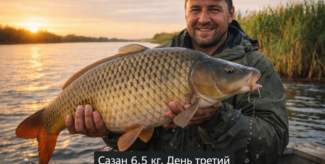 Сазан 6,5 кг, 25 минут вываживания, руки тряслись. Вот ради чего едут на Ахтубу