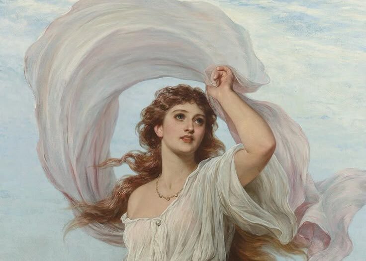 Английский художник Томас Френсис Дикси (1819-1895)  —  Миранда (фрагмент) 1895.