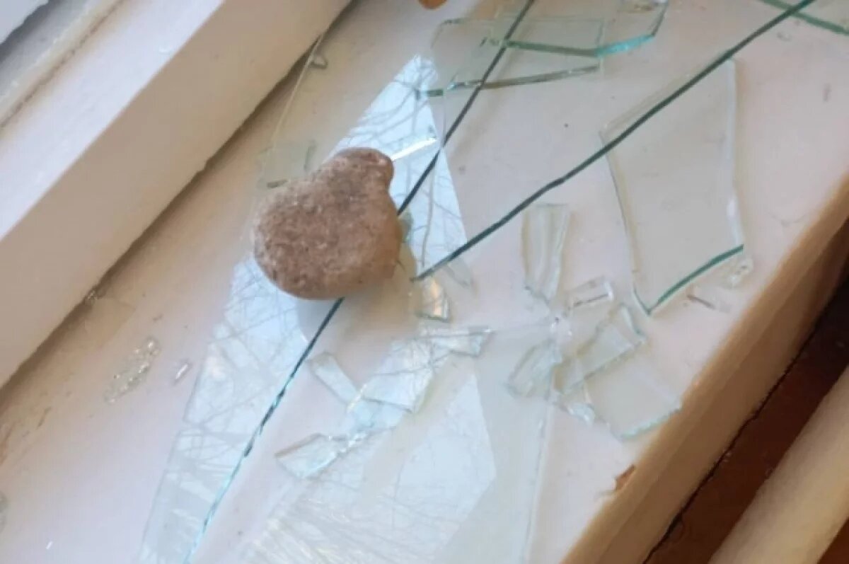    Пьяный житель Дагестана вломился в дом к знакомой, разбив окна камнями