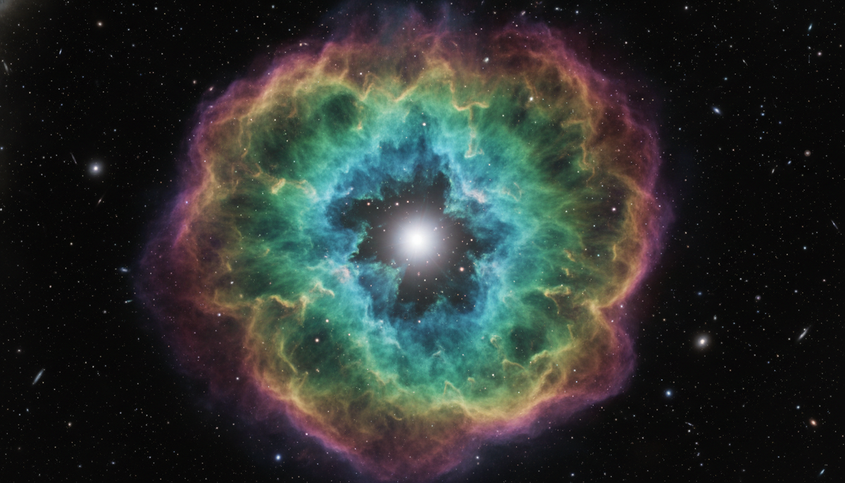Так выглядит планетарная туманность в центре звезда збросившая внешнюю оболочку