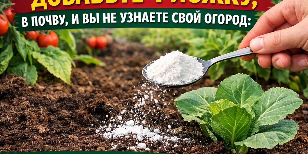 Добавьте 1 ЛОЖКУ в почву, и вы не узнаете свой огород: результат уже через неделю.