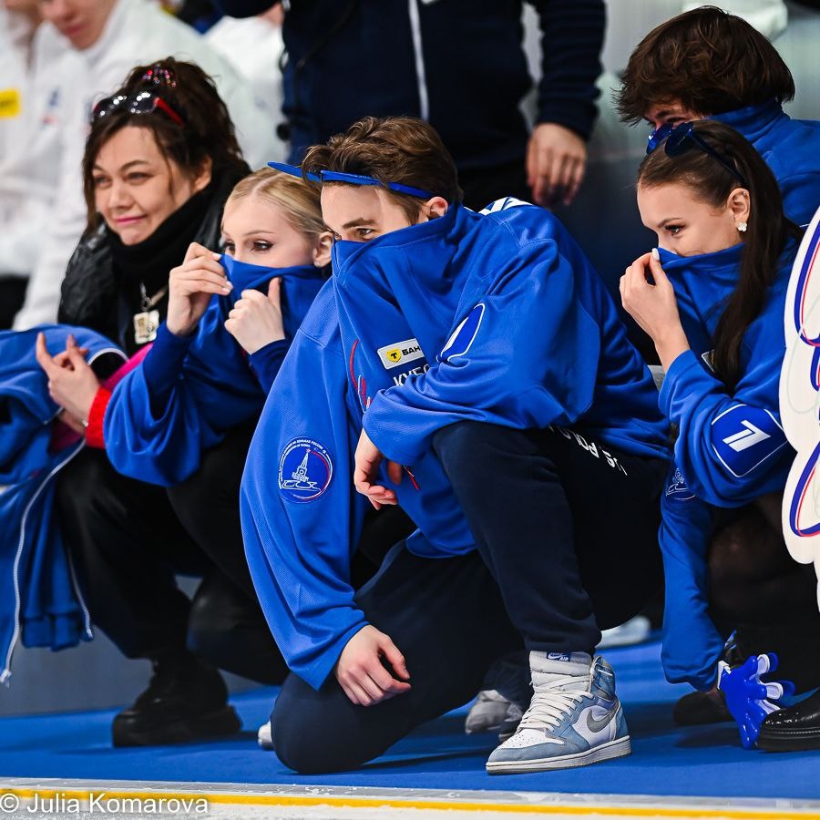 Источник фото Юлия Комарова. Кубок Первого канала сезона 2024-2025. Во время проката короткой программы Петра Гуменника «Дюна»