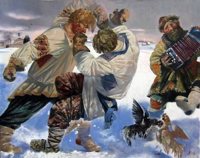 Русский кулачный бой Я русский Иллюстрации, История