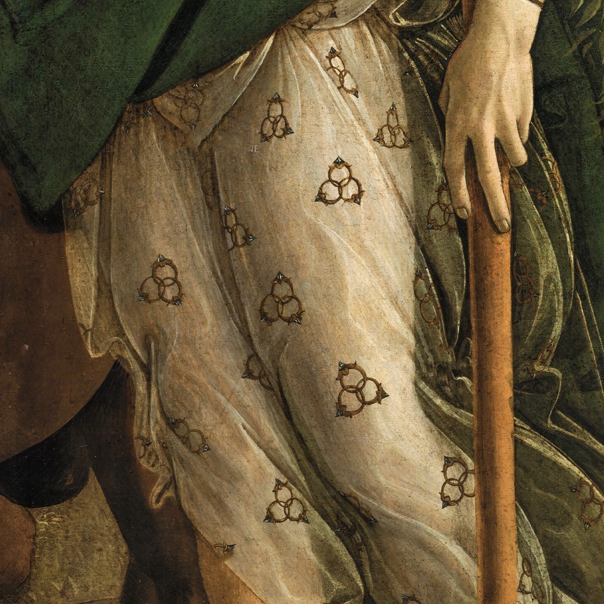 Сандро Боттичелли. Паллада и Кентавр. Деталь. Около 1482-1483. Уффици, Флоренция, Италия