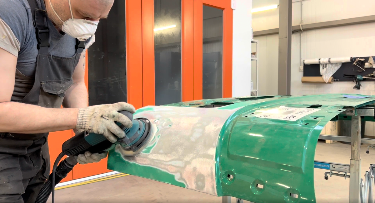 Шлифовка бампера Volvo FH