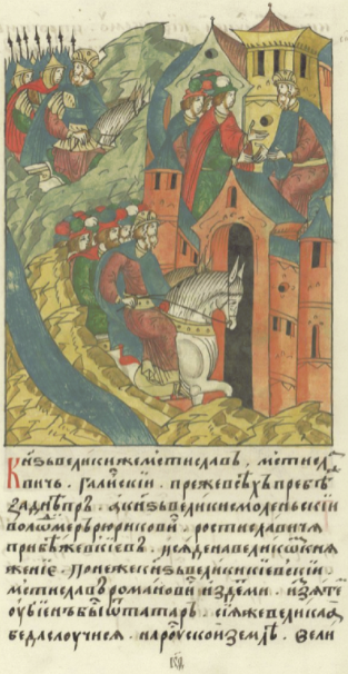 Владимир Рюрикович садится в Киеве после битвы на Калке