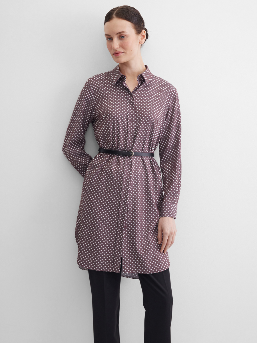 Платье-туника: 5 990 руб. Модель: 99051203 Артикул ткани: ИР297
Состав: 67% вискоза, 30% полиэстер, 3% лайкра