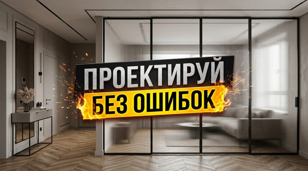    Пример грамотного проектирования раздвижной перегородки для зонирования комнаты GarderobSystem