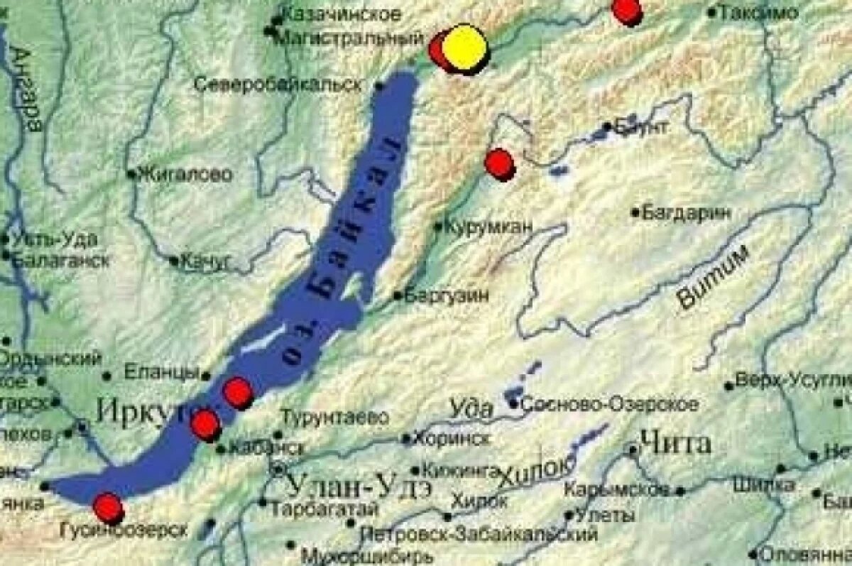    В Бурятии произошло два землетрясения на Байкале
