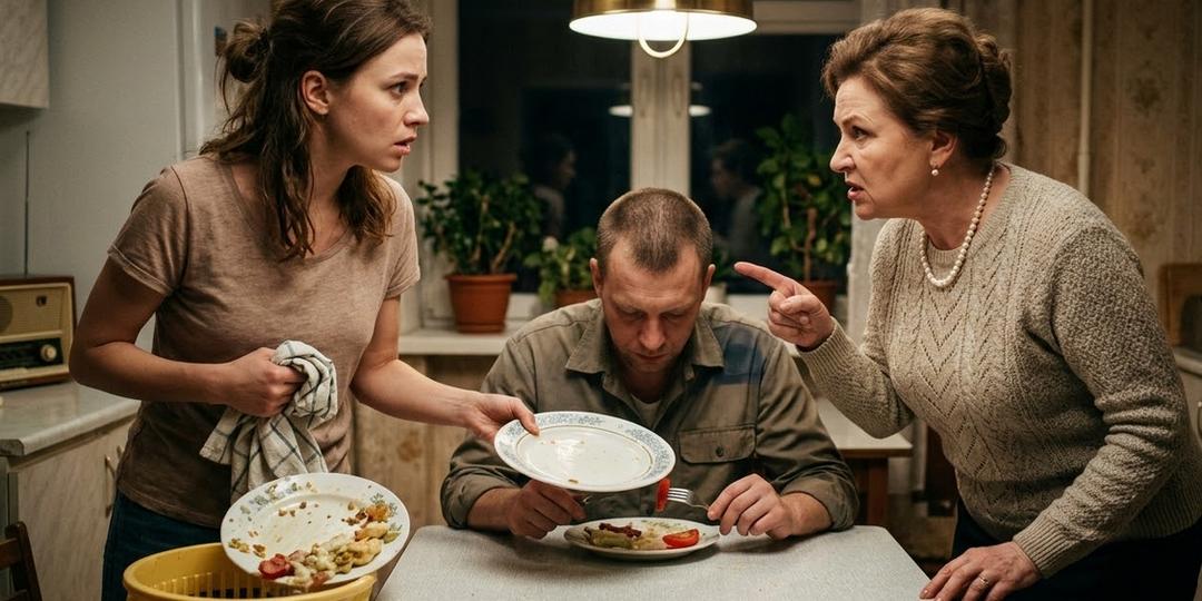 Муж молча жевал помидор, пока его мать топтала нашу интимную жизнь. Мой ответ был жестким