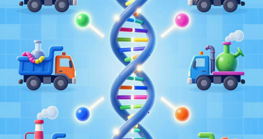 Как клетка "понимает", что ей делать? Секретные чертежи ДНК и фабрики-рибосомы (очень просто о сложном)